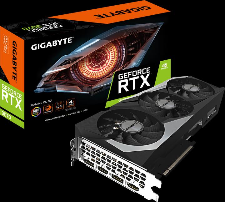 Actual product image Gigabyte GeForce RTX 3070 Gaming OC (8 GB)