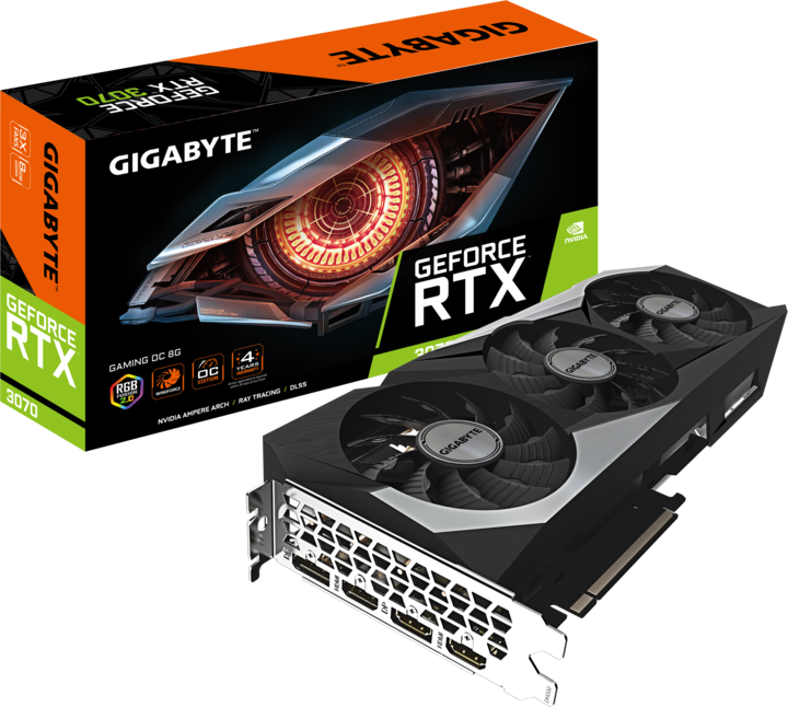 Image du produit Gigabyte GeForce RTX 3070 Gaming OC (8 Go)