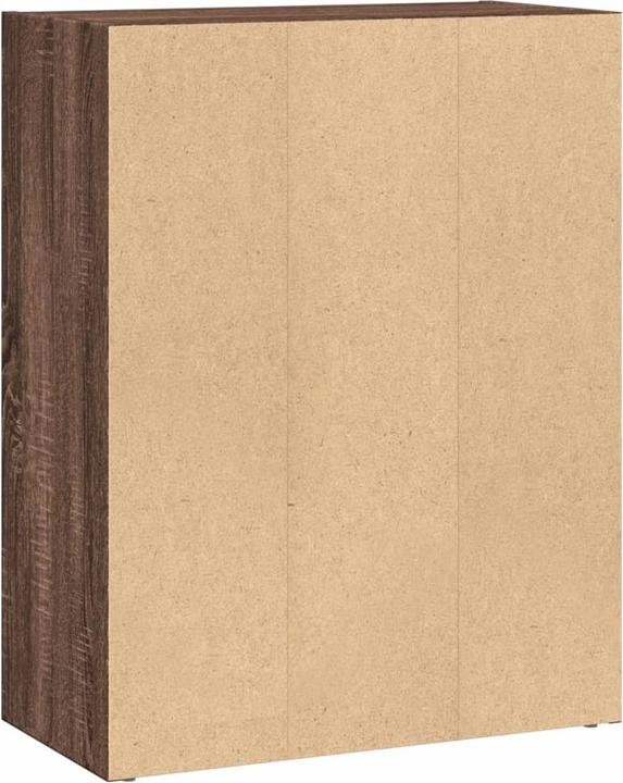 Image du produit VidaXL Bücherregal Regal Standregal Büroregal Aktenregal Braun Eichen-Optik (60 x 30 x 77 cm)