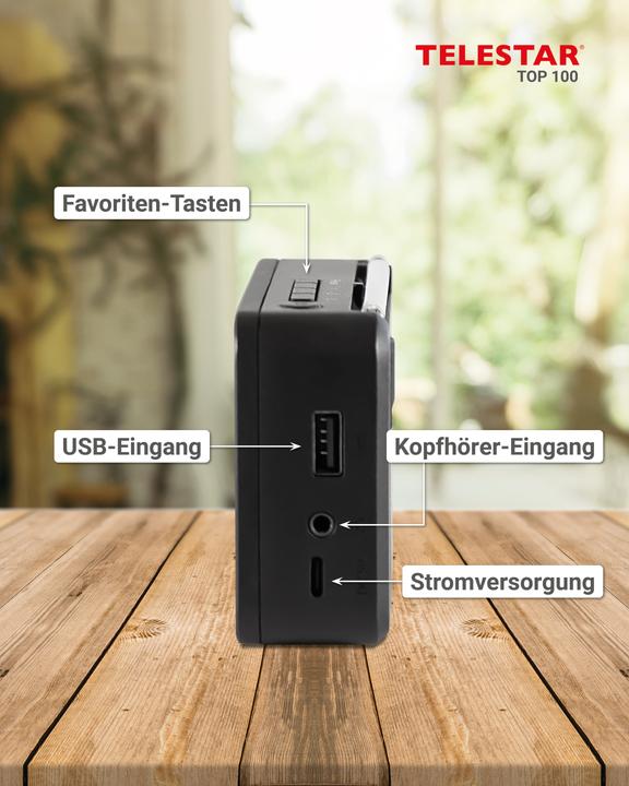 Produktbild Telestar Top 100 (DAB+, FM, Bluetooth)