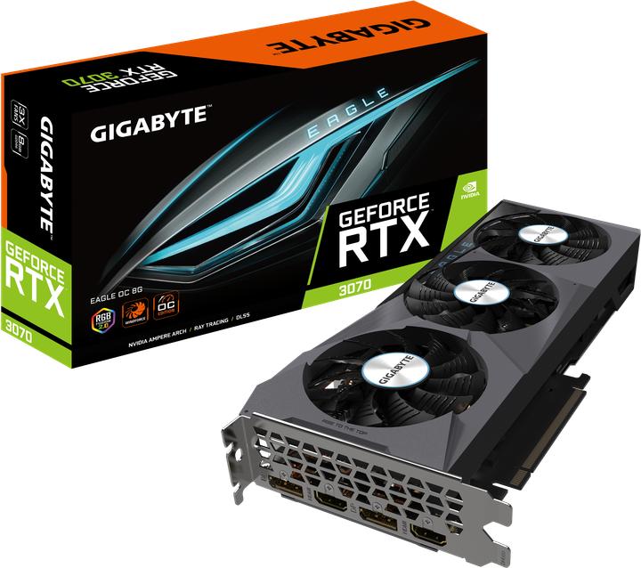 Actual product image Gigabyte GeForce RTX 3070 EAGLE OC (8 GB)