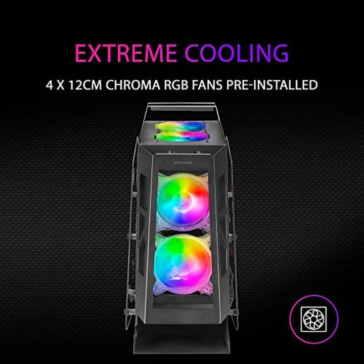 Produktbild Mars Gaming Boitier Mini Tour Micro Atx Mc61 RGB Avec Panneau Vitré (Noir) (Mini-ITX, mATX)