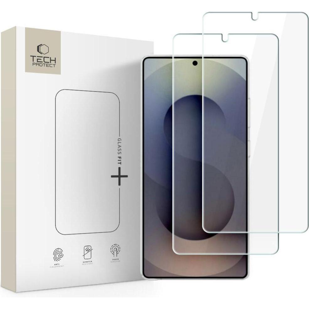 Tech-Protect Glass Fit+ 2-Paket Tempered Glass Galaxy S26 Ultra Klaer (2 pz., Samsung Galaxy S26 Ultra), Pellicola protettiva smartphone, Trasparente