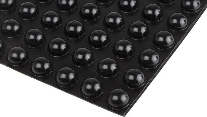 Productafbeelding RS PRO Zwart opplakbaar, 9,6mm H x 17,8mm Dia