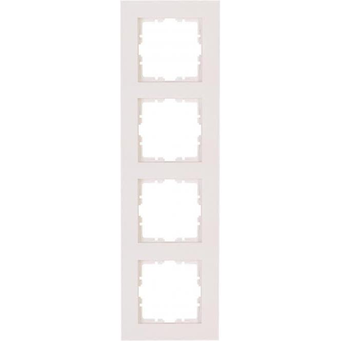 Kopp, Zubehör Schalterprogramm, HK07 PURE Abdeckrahmen 4f 407129005 reinweiss
