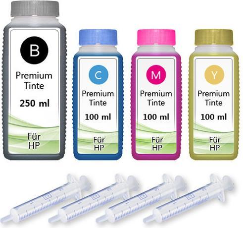 Actual product image Druckfuxx 550ml Tinte für HP 301XL DeskJet 1000 1050A 2050A 2540 3050A 1010 1510 1512 Set