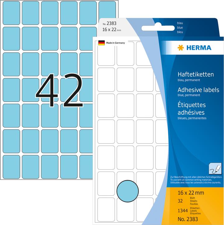 Produktbild HERMA Haftetiketten permanent
