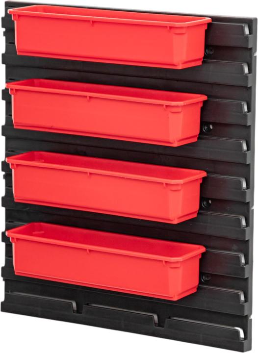 Actual product image Qbrick System Container Set No. 4 Workshop wall 39 x 35 cm with 4 containers for PRO Organiser 100