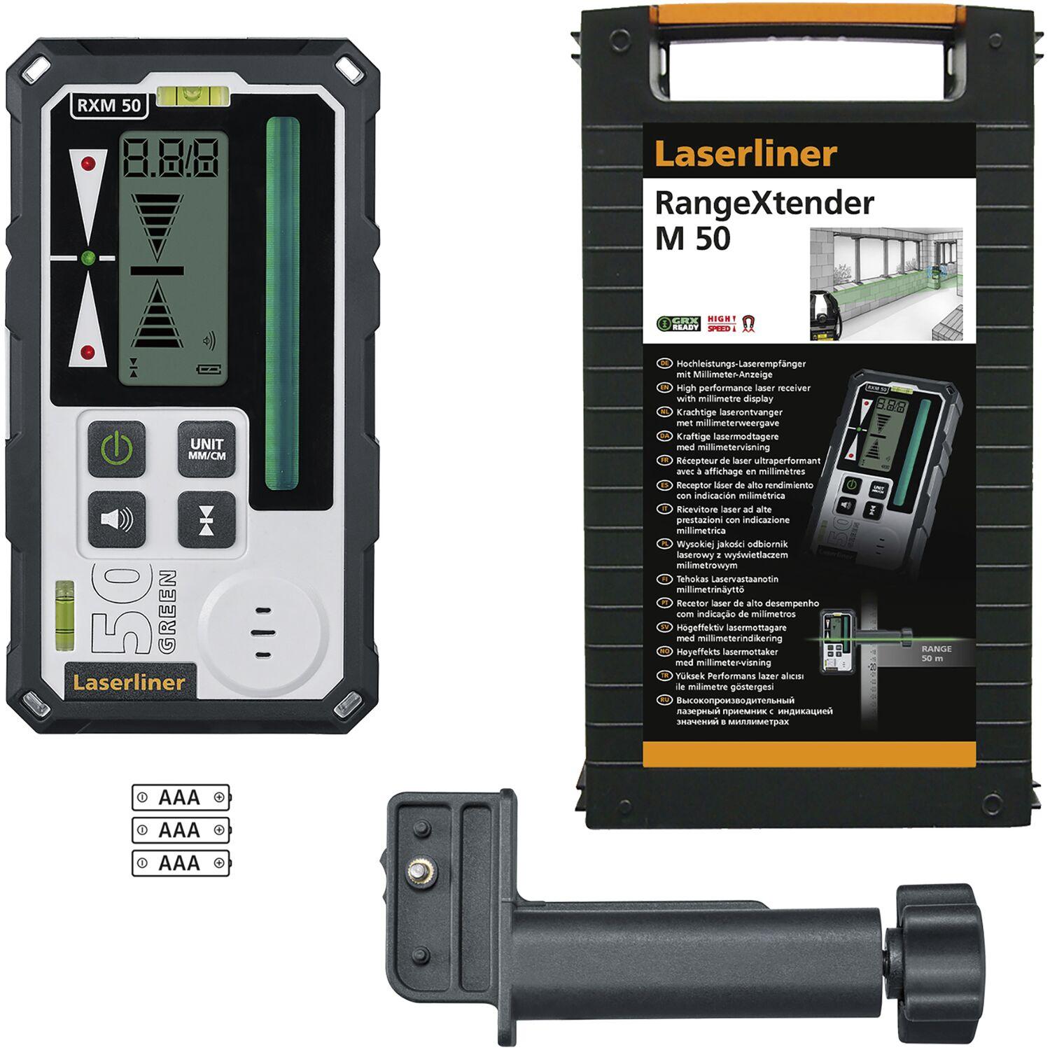 Laserliner, Linienlaser, Laserempfänger RangeXtender M50