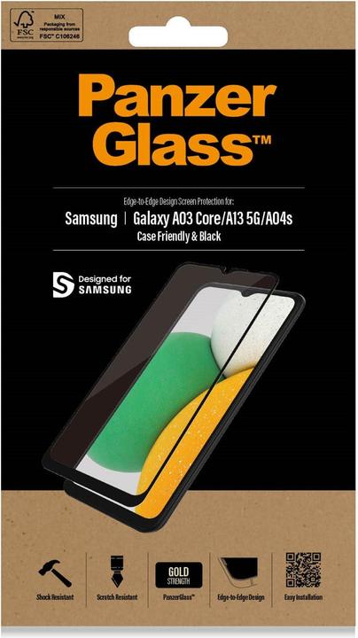 Produktbild PanzerGlass Case Friendly (1 Stk., Samsung Galaxy A03 Core, Samsung Galaxy A04S, Samsung Galaxy A13 5G)