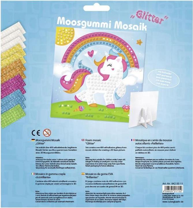 Produktbild Ursus Moosgummi-Set Glitter Einhorn