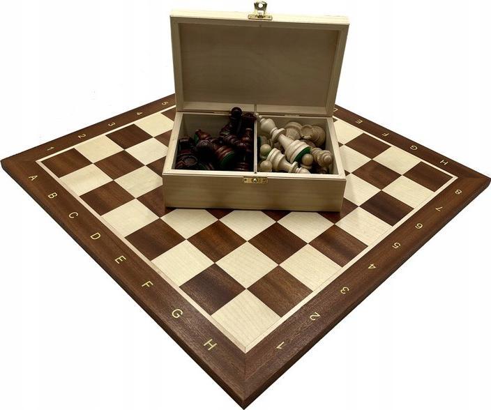 Actual product image False Professional Tournament Chess Set No.6 Chessboard + Chess Case