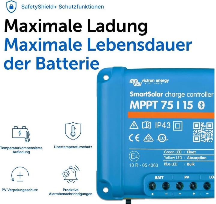 Immagine prodotto Victron Energy SmartSolar MPPT 75/15