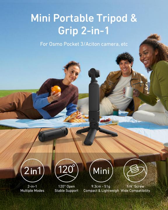 Produktbild Telesin Auto - open Mini Tripod