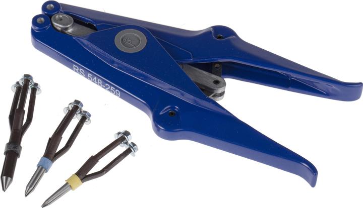 HellermannTyton Tüllenwerkzeug mit Wechselstiften (Werkzeug)