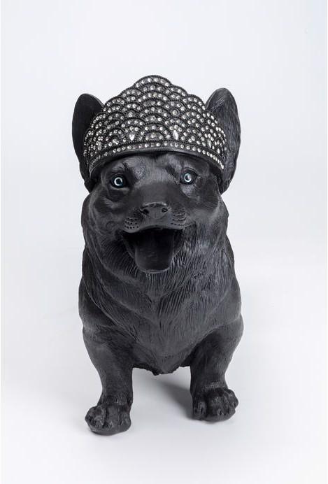 Actual product image Kare Design Deco Figure Royal Standing Corgi Black