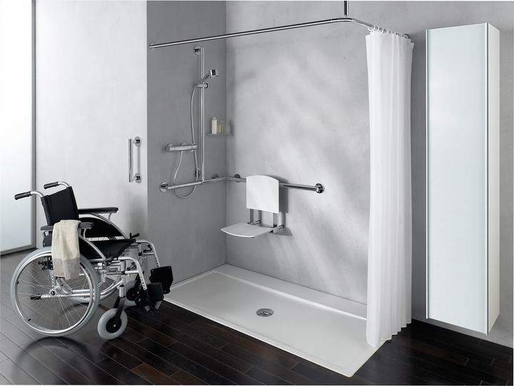 Actual product image Keuco Shower handrail PLAN CARE m shower rail 797/797/1263mm vc