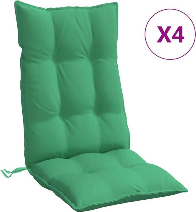 Produktbild vidaXL Hochlehner-Auflagen 4 Stk. Oxford-Gewebe (120 x 50 x 7 cm)