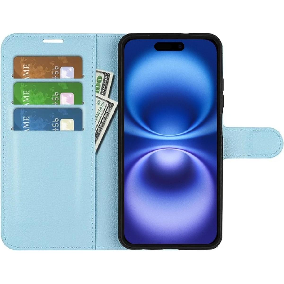 Thumbnail - Screenguard Apple iPhone 16 Plus Leather Guard Lederhülle (Apple iPhone 16 Plus), Smartphone Hülle, Blau