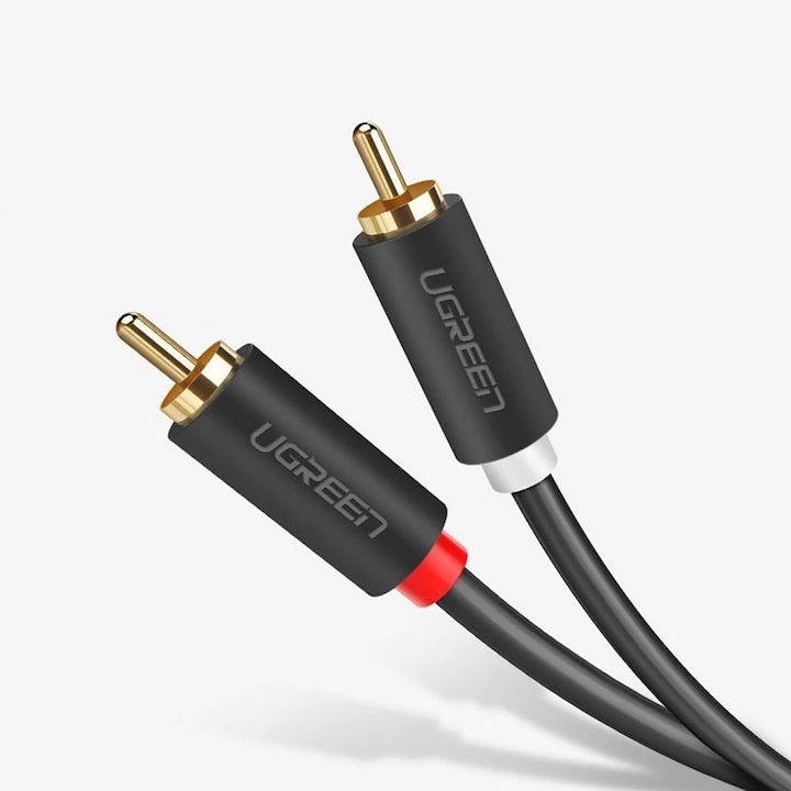 Produktbild Ugreen 2RCA (Cinch) to 2RCA (Cinch) Cable 3m (black) (3 m)