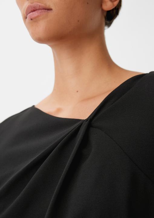 Produktbild Comma Kleid Crêpe-Kleid mit Knotendetail (36)