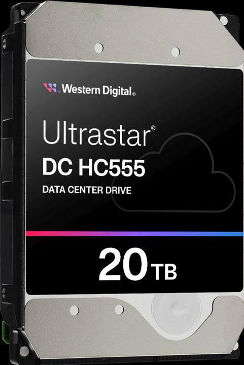 Actual product image WD Ultrastar DC HC555 3.5inch 26.1 20TB 512 7200RPM SATA ULTRA 512E SE NP3 DC (20 TB, 3.5", CMR)