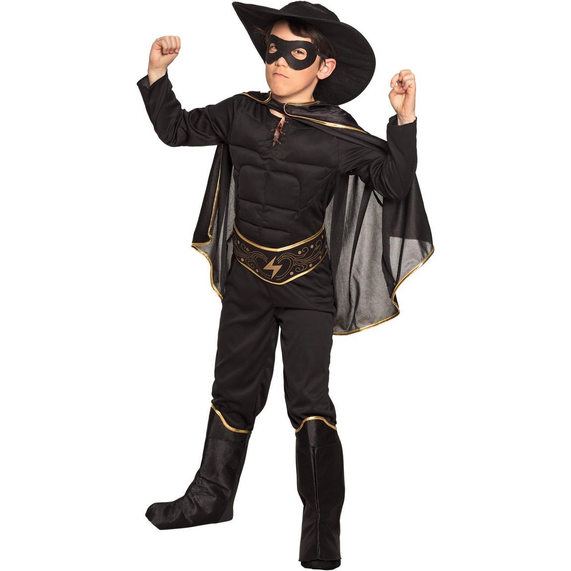 Thumbnail - Boland Kostüm Bandit Z, 7-9 Jahre einteiliger Overall, Gürtel, Hut, Maske, Stiefel (128, 134)