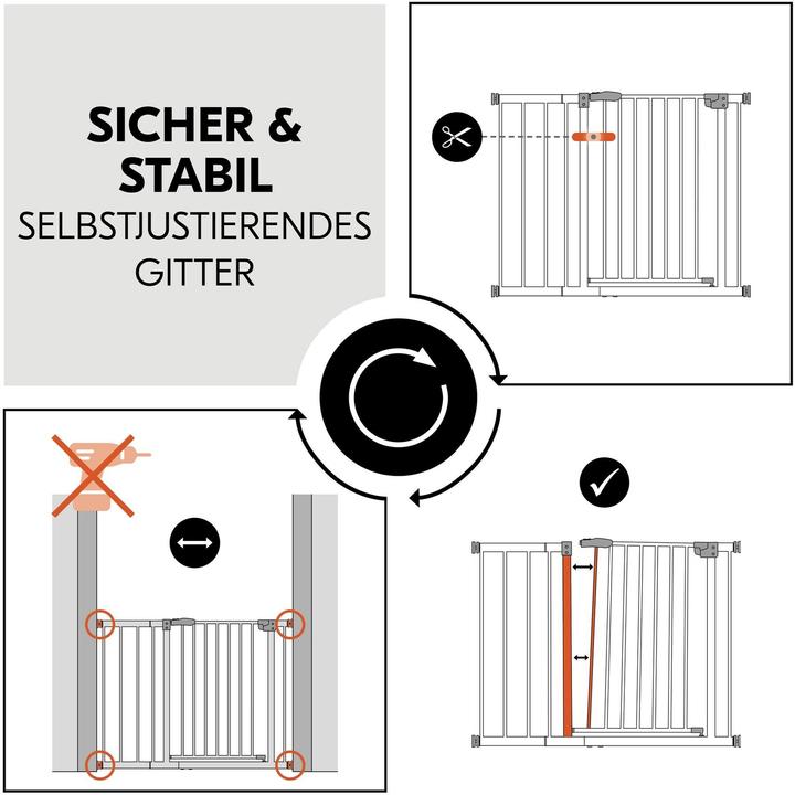 Actual product image Hauck Open N Stop 2 Set + 21 cm White (96 - 101 cm)