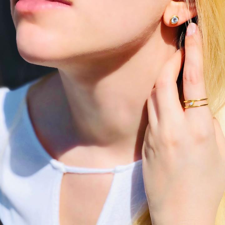 Immagine prodotto Candy Orecchini Sheer Bliss, argento 925, placcato oro (Argento 925, Placcato oro 18k)