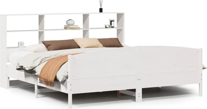 Produktbild vidaXL Bett mit Regal (180 x 200 cm)