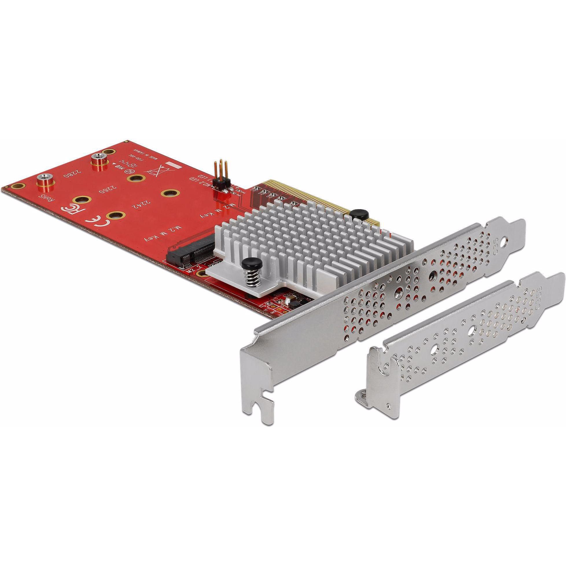 Delock PCI-Ex8 Karte, NVMe, Storage Controller