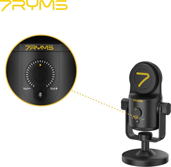 Actual product image 7Ryms Mini Condenser USB Microphone