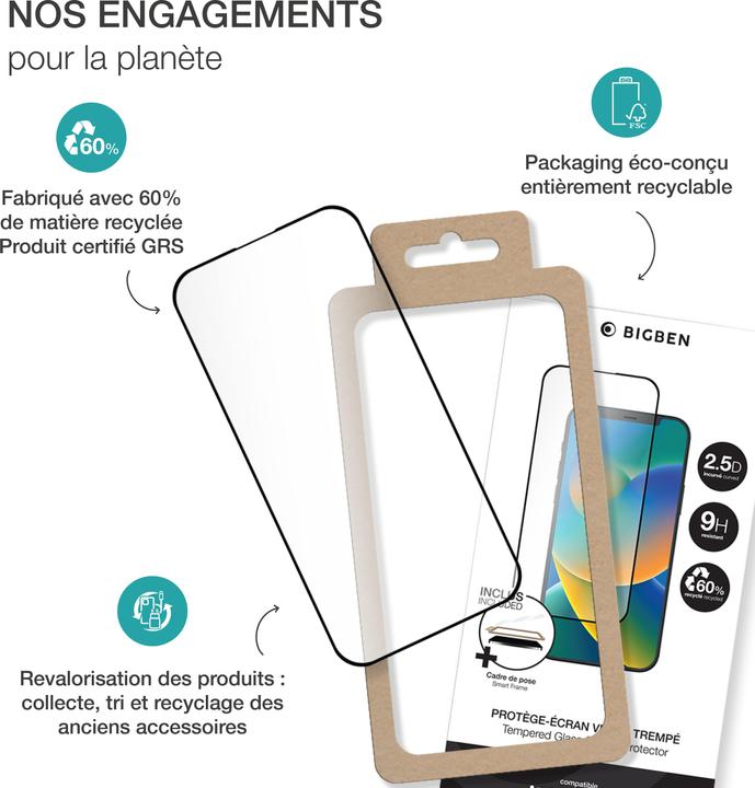 Produktbild Bigben Gehärtetes Glas-Folie (1 Stk., Xiaomi Redmi A3)