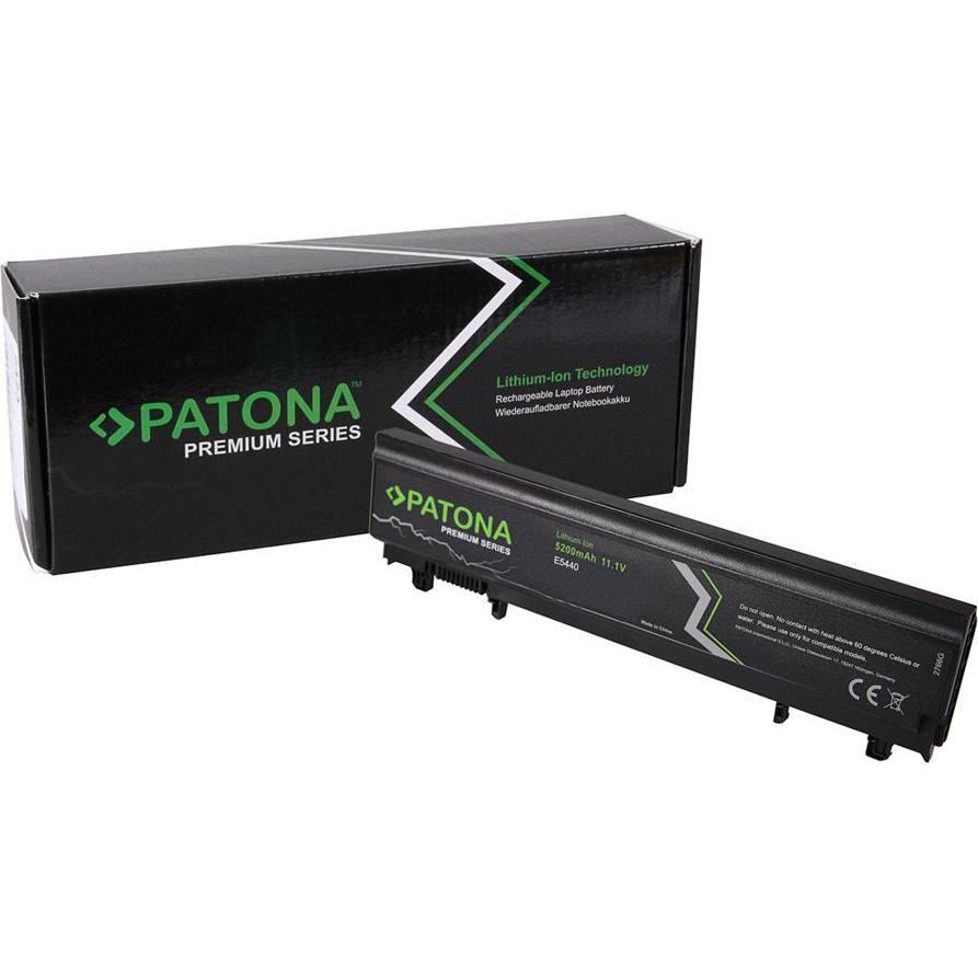 Patona 2766 (6 cubicoli, 5200 mAh), Batteria per notebook, Nero