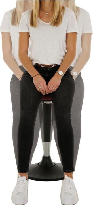 Produktbild Lotz Multibewegliche Stehhilfe, H-verstellb. 600-840, Sitz gepolstert, Bezug schwarz