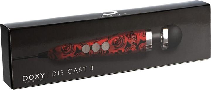 Actual product image Doxy Number 3 Wall Massager Rose Pattern