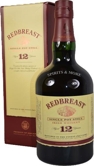 Image du produit Redbreast 12 ans (Single Malt, Whisky irlandais, 1 x 70 cl)