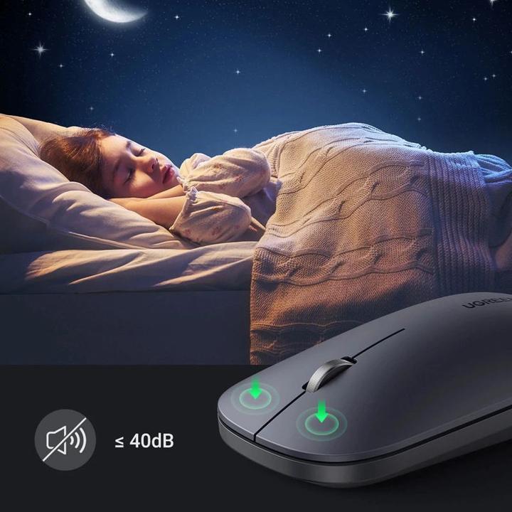 Actual product image Ugreen Portable Wireless Mouse (Black) (Wireless)