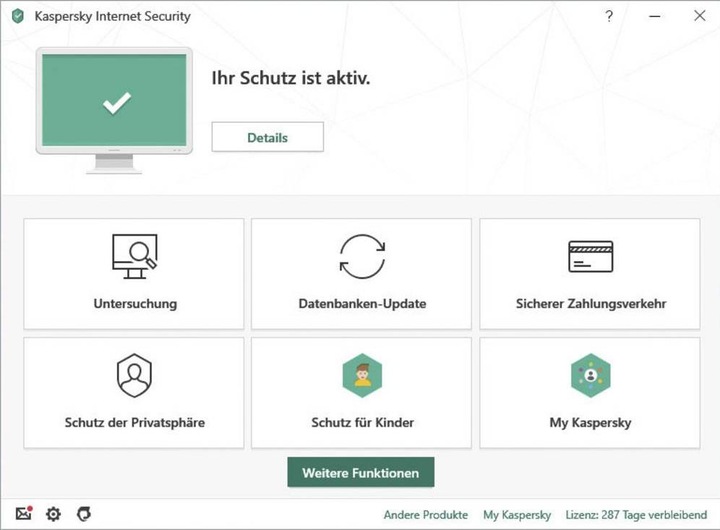 Produktbild Kaspersky Internet Security + Android Security 2020 (1 User, 12 Monate)