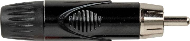 DAP-Audio RCA Connector - Male - Black Housing (Angle adapter)