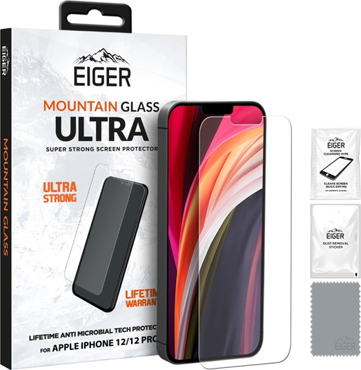 Actual product image Eiger Mountain Glass Ultra (1 Piece, Apple iPhone 12)