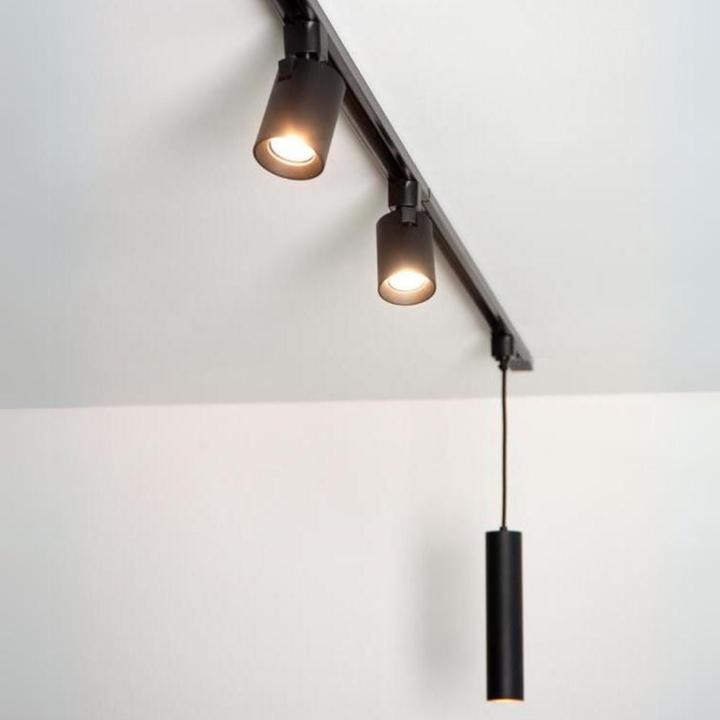 Produktbild Lucide TRACK FLORIS pendel - Schienensystem - 1xGU10 - Schwarz 09955/01/30 (GU10)