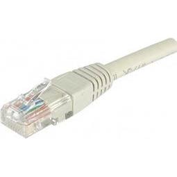 Exertis Connect Patchkabel, CAT.6, U/UTP, ungeschirmt, Kupfer, grau, 1,0 m Patchkabel mit Rastnasenschutz (U/UTP, CAT6, ...