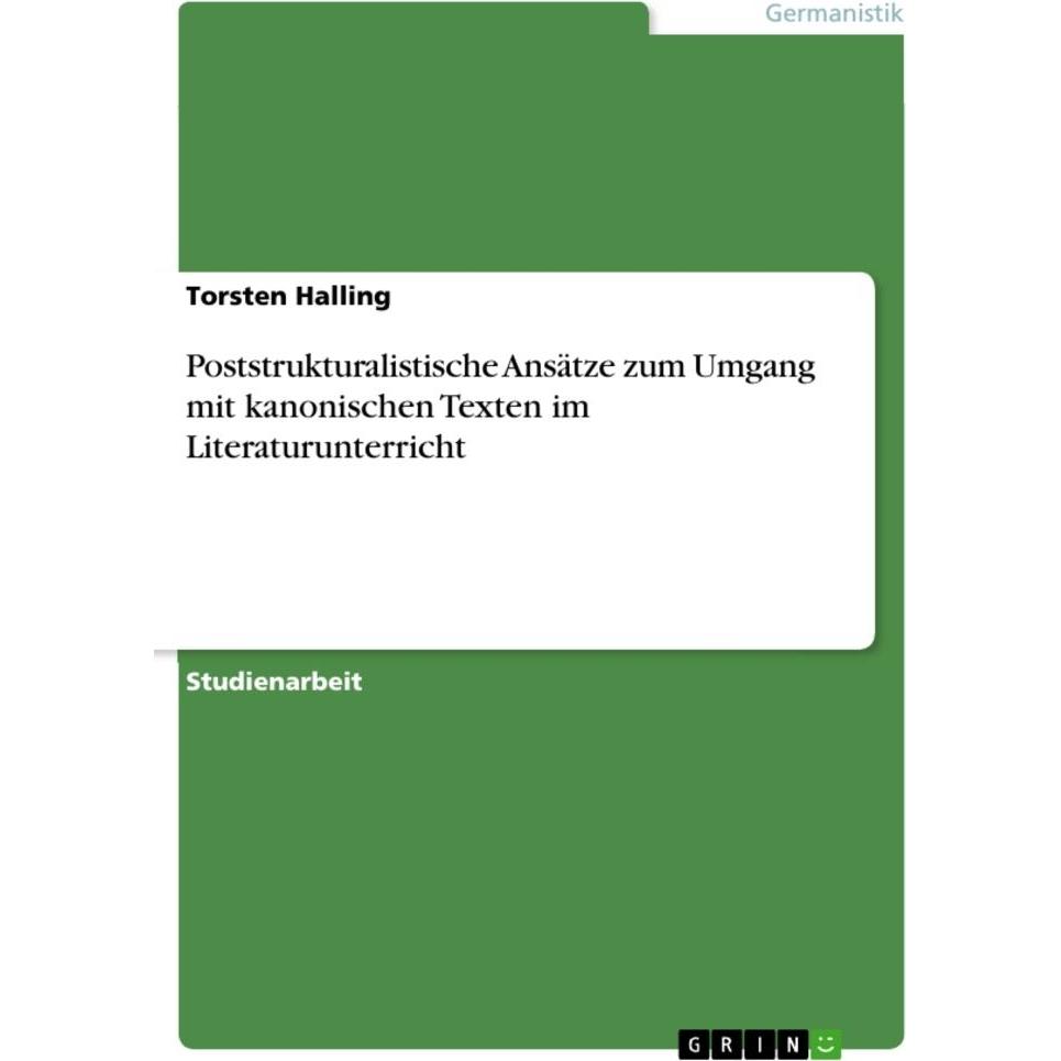 Halling:Poststrukturalistische Ansätze, Schulbücher