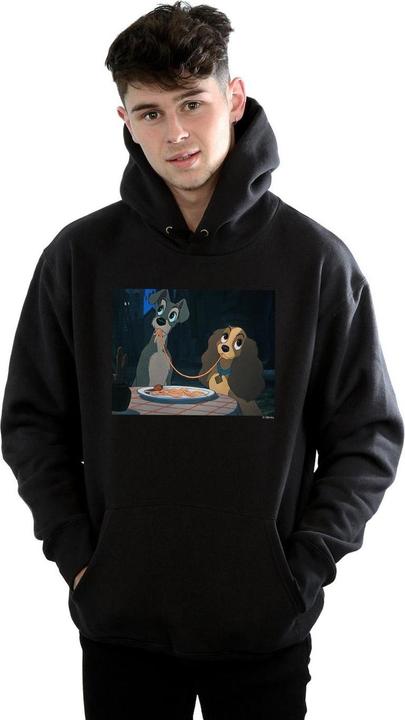 Immagine prodotto Disney Lady And The Tramp Spaghetti Slurp Felpa con Cappuccio Uomo (4XL)