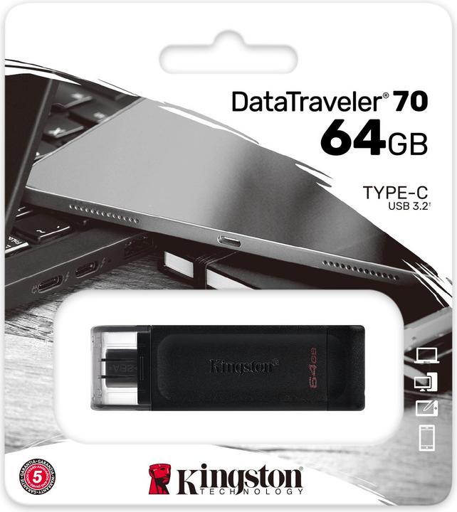 Produktbild Kingston DataTraveler 70 (64 GB, USB-C)