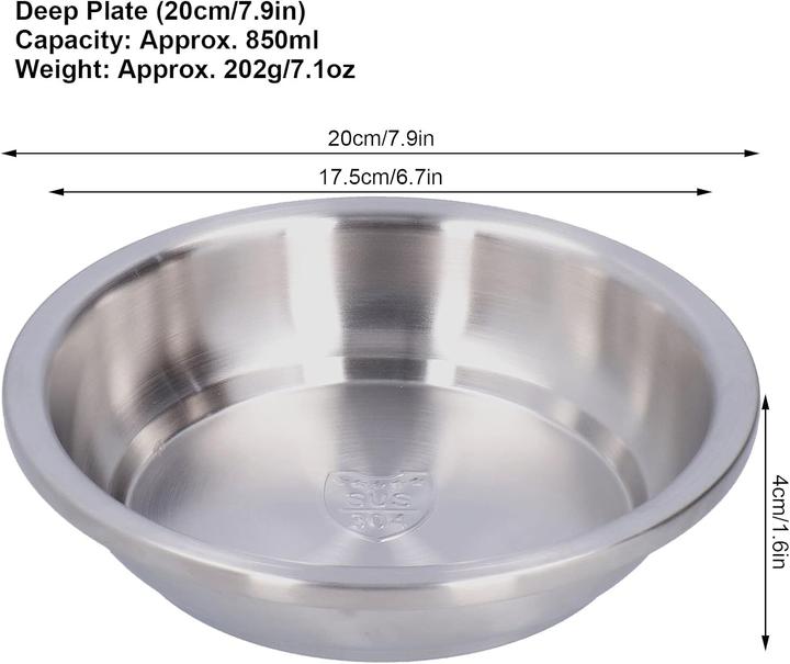Produktbild Entatial Edelstahl-Suppenteller (20 cm)