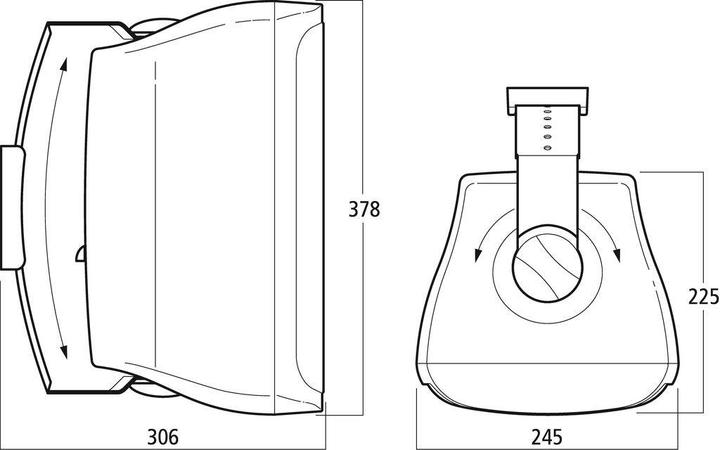 Actual product image Monacor Pair of 2-way ELA loudspeakers