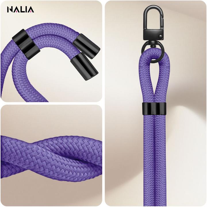 Produktbild Nalia HoldMe Lanyard Handykette - Universal Trageband für Smartphones - Verstellbar, Soft & Elastisch