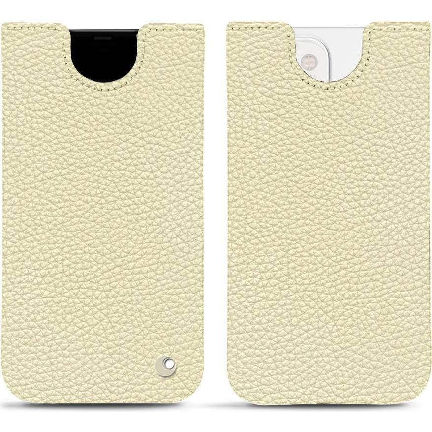 Noreve Lederschutzhülle (Apple iPhone 13 mini), Smartphone Hülle, Weiss
